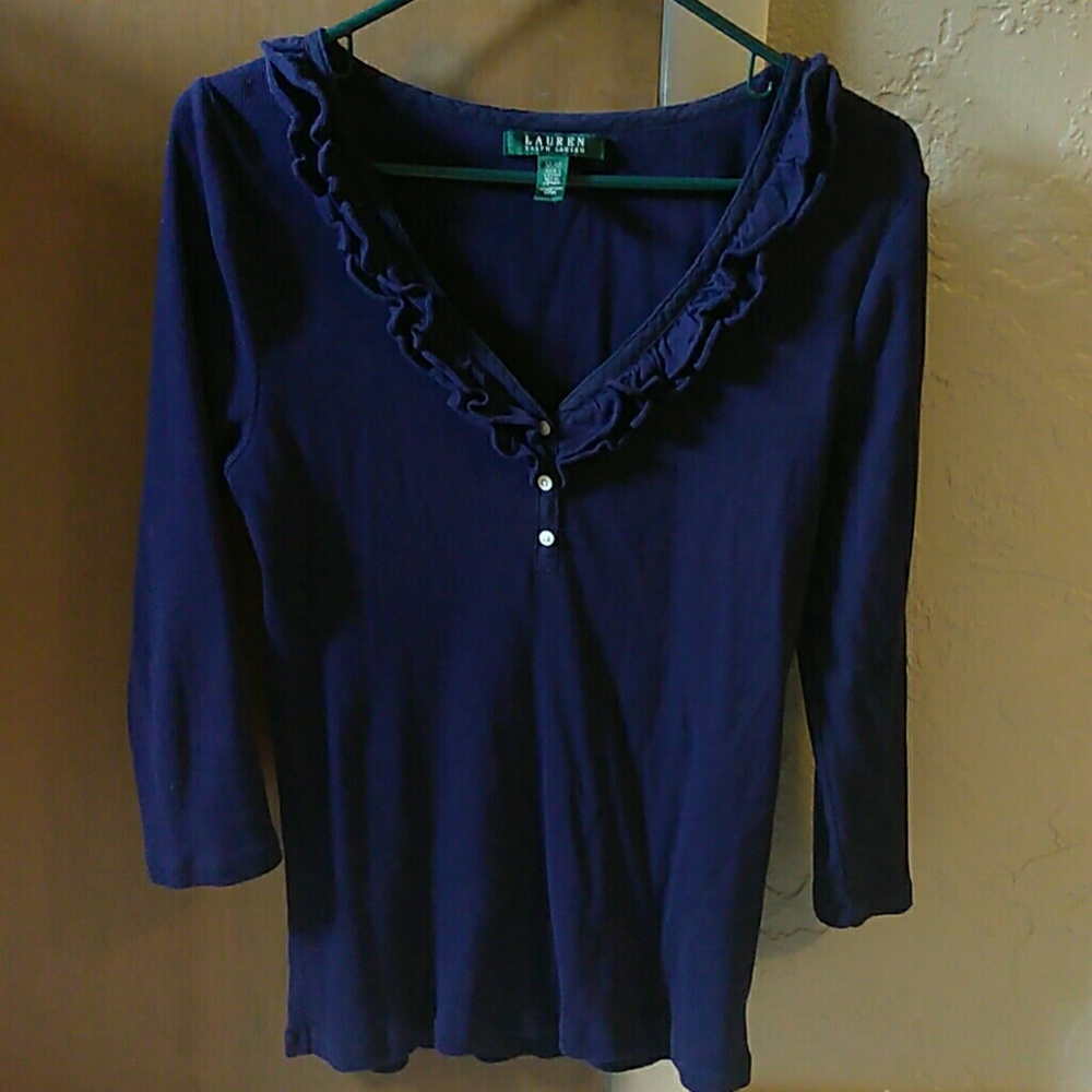 Ralph Lauren 3/4 Sleeve Top, Size M